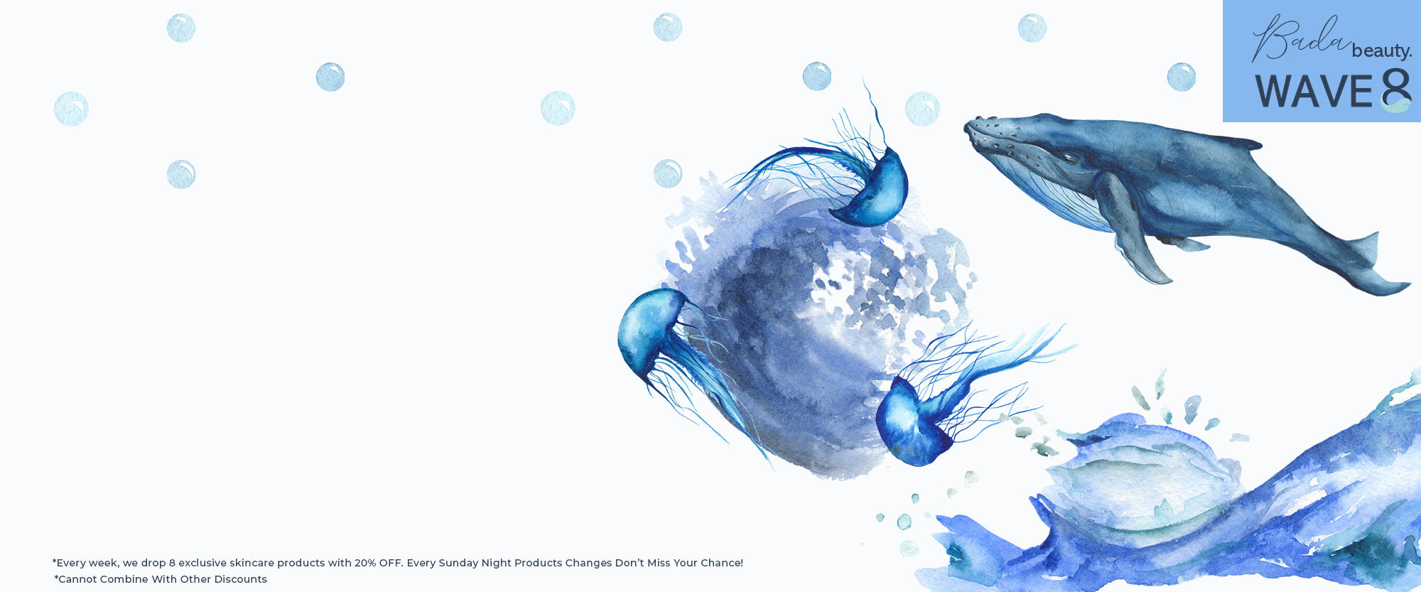 8 Skincare Gems. 7 Days. One Big Wave.