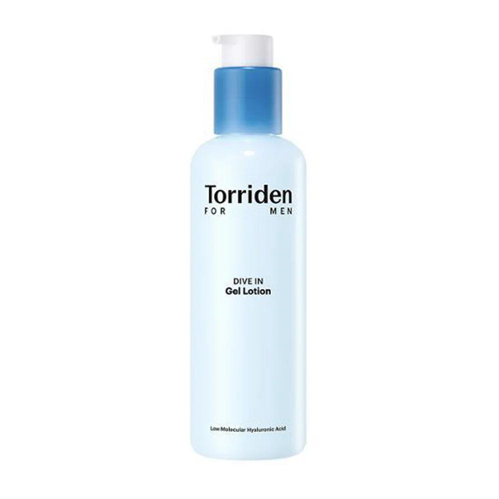 Low molecular hyaluronic acid gel lotion replenishes moisture for men