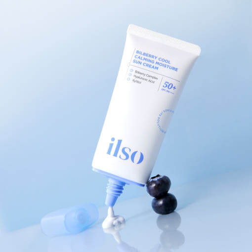 ilso Bilberry Cool Calming Moisture Sun Cream SPF 50+ 50ml daily UV protection