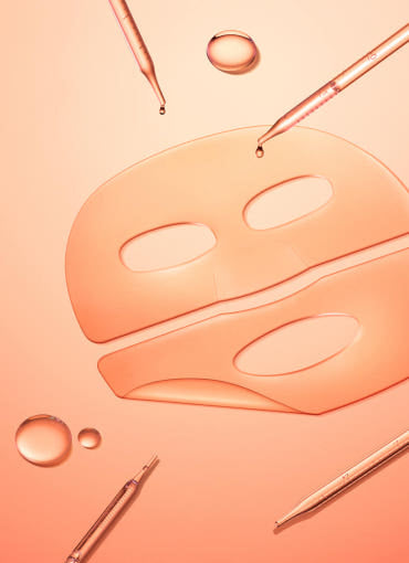 Gel sheet mask adheres to facial contours for effective active ingredient penetration