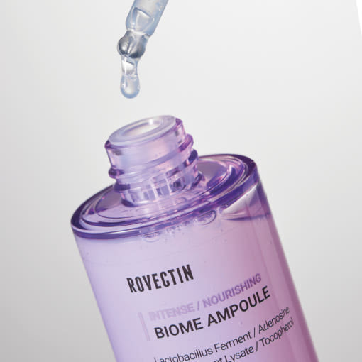 Oil-free biome ampoule absorbs thoroughly without stickiness