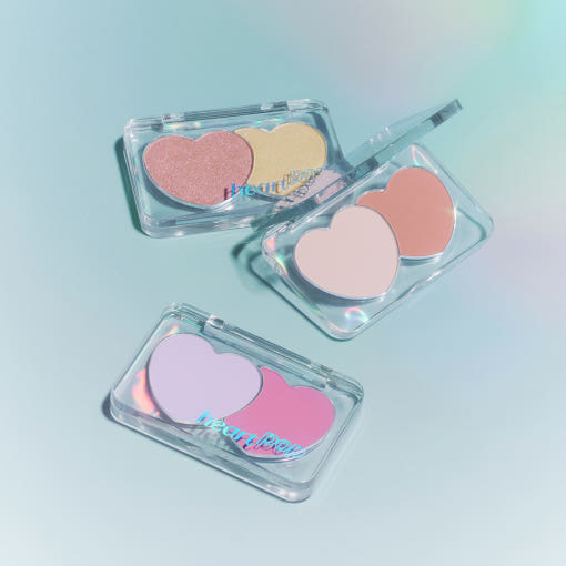 ETUDE Heart Pop Duo Blusher 7.5g shown in three colour combinations