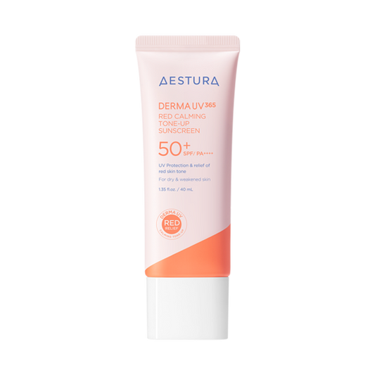 AESTURA Derma UV 365 Red Calming Tone-up Sunscreen SPF50+ 40ml Korean skincare