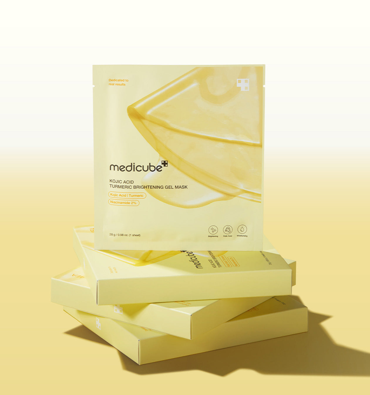 medicube Kojic Acid Turmeric Brightening Gel Mask 28g 4ea overnight jelly mask