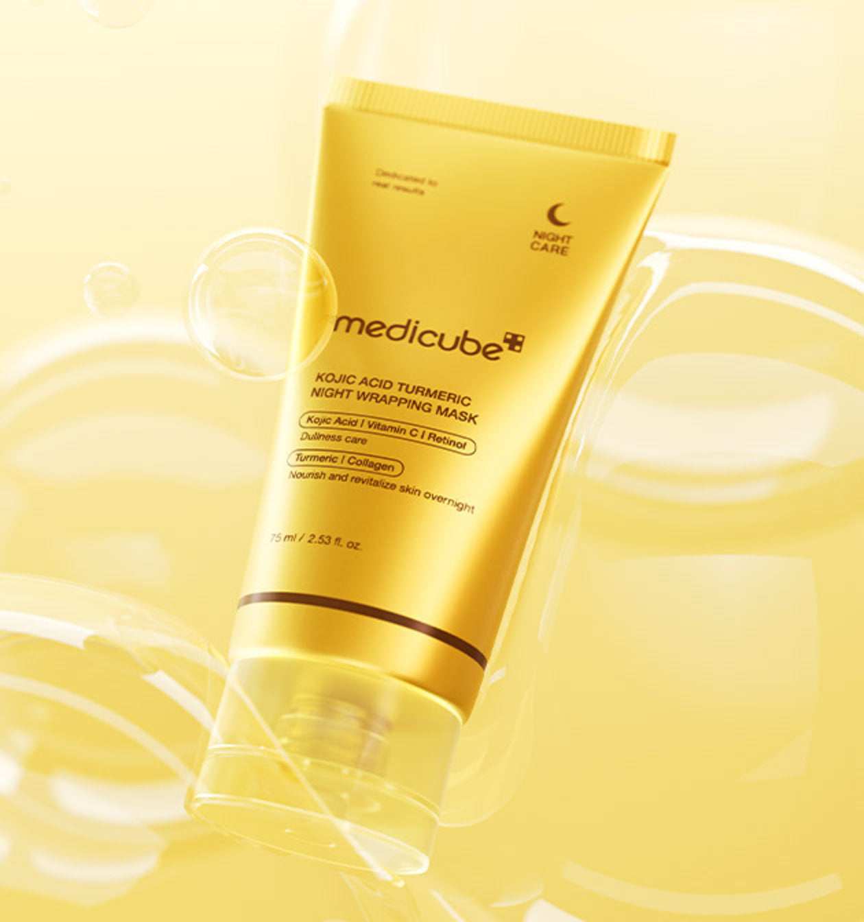 medicube Kojic Acid Turmeric Night Wrapping Mask 75ml Korean overnight mask