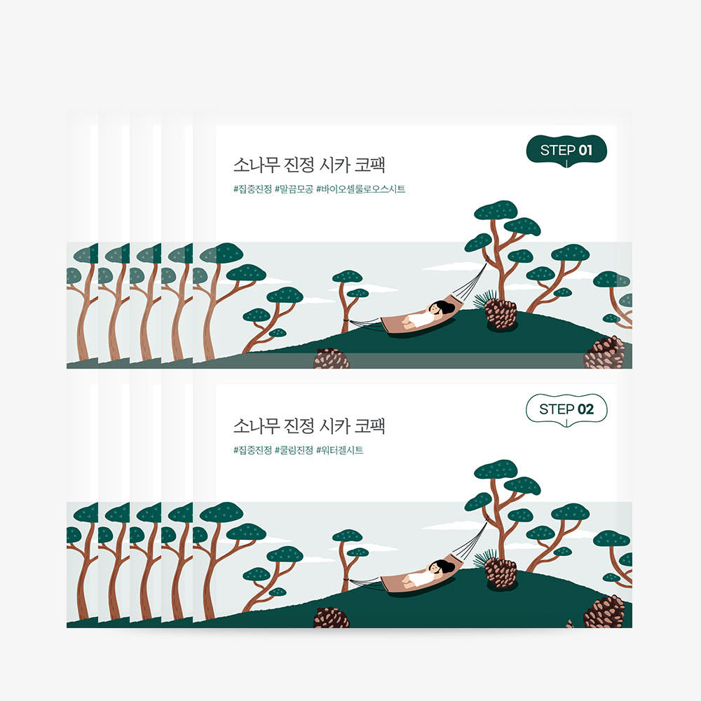 Round Lab Pine Tree SCB Nose Pack 2-Step Kit Korean nose pack