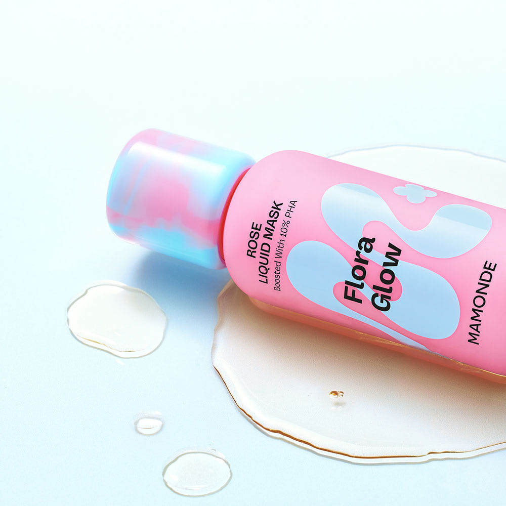 Mamonde Flora Glow Rose Liquid Mask 80ml smoothing exfoliating mask