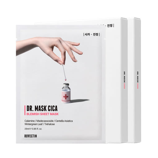 ROVECTIN Dr. Mask Cica 25ml x 10 Korean skincare