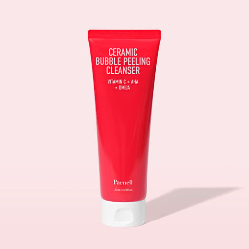 Parnell AHA Omija Ceramic Bubble Peeling Cleanser 180ml Korean exfoliator
