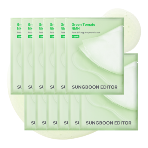 SUNGBOON EDITOR Green Tomato NMN sheet mask pore care