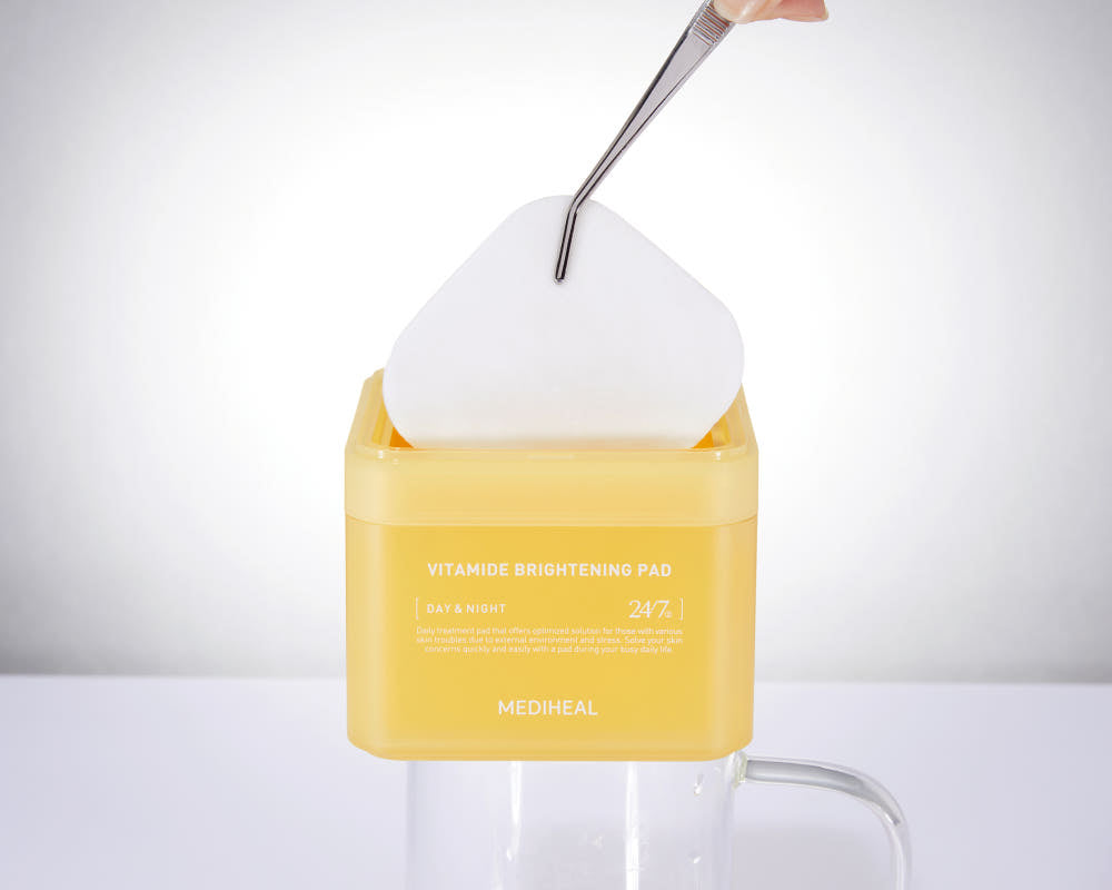 MEDIHEAL Vitamide Brightening Pad 180ml 100ea glow care pad