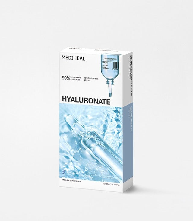 MEDIHEAL Essential Mask Hyaluronate 24ml X 10ea hydrating face mask