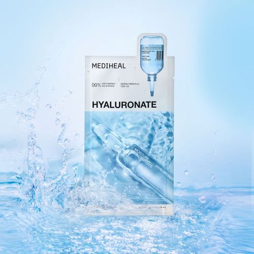 MEDIHEAL Essential Mask Hyaluronate 24ml X 10ea moisture care sheet mask