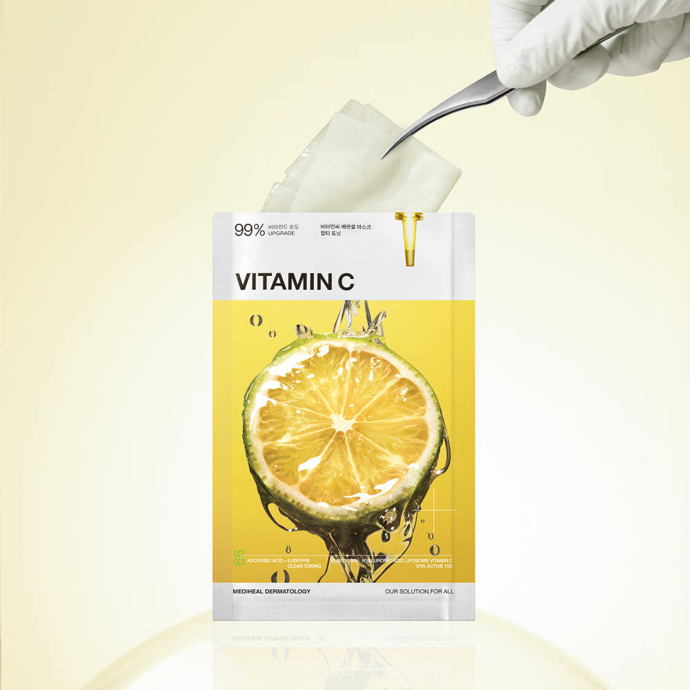 MEDIHEAL Vitamin C Essential Mask Clear Toning 24ml X 10ea clear toning skincare mask