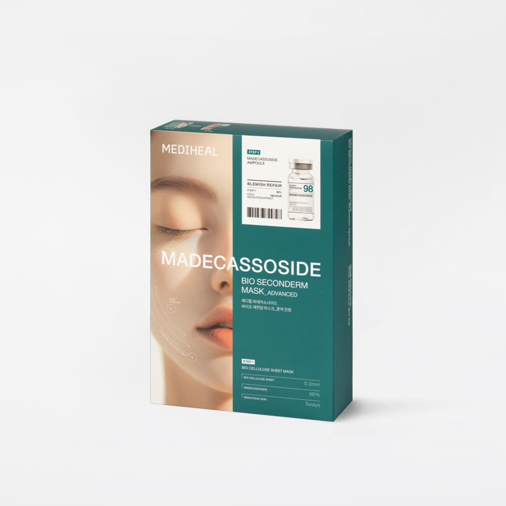 MEDIHEAL Madecassoside Bio Seconderm mbs Ampoule 4ml X 10ea Korean sheet mask set