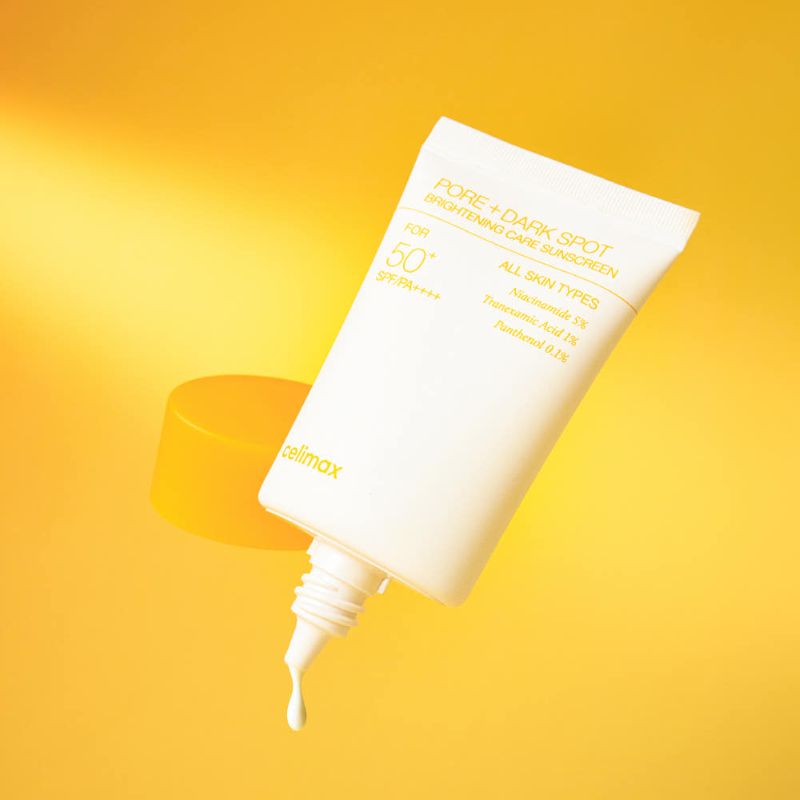 Lightweight essence sunscreen absorbs without leaving a white cast