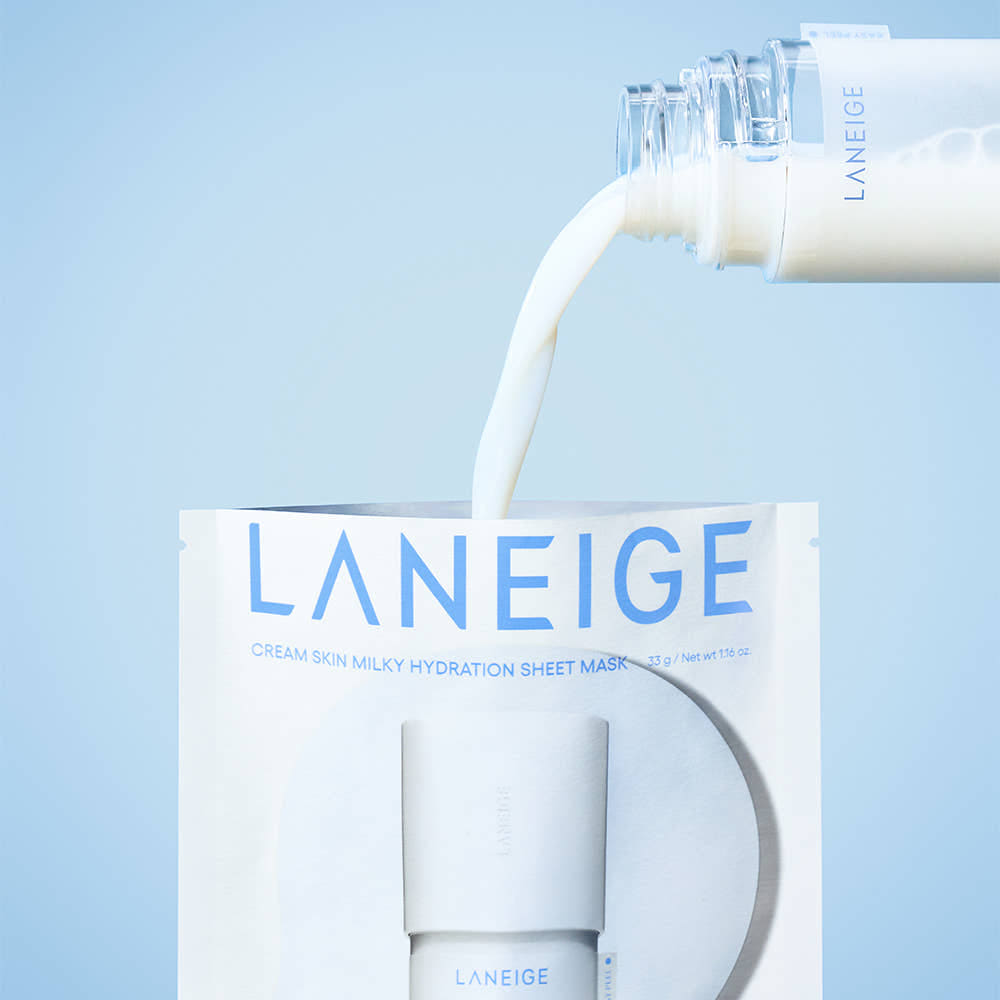 LANEIGE Cream Skin Milky hydration mask before makeup glow