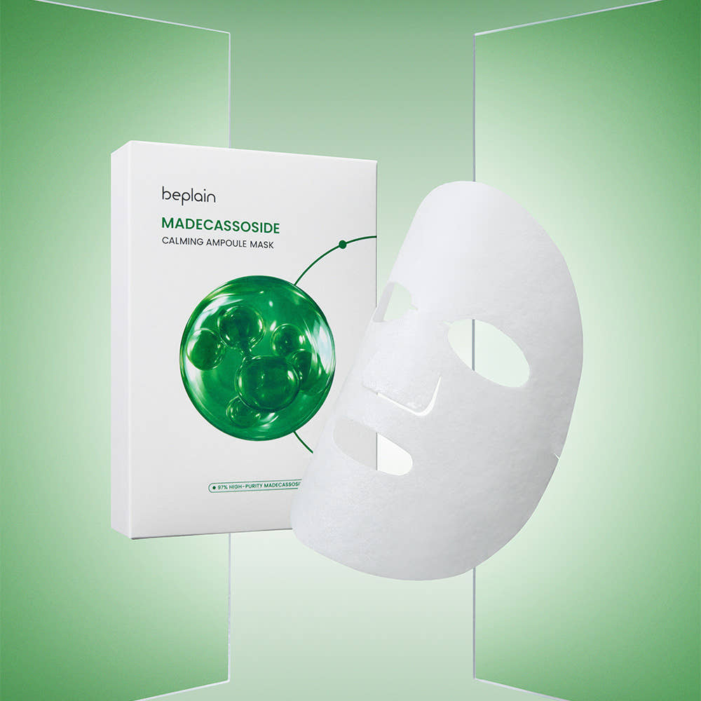 beplain Madecassoside soothing sheet mask saturated with ampoule essence