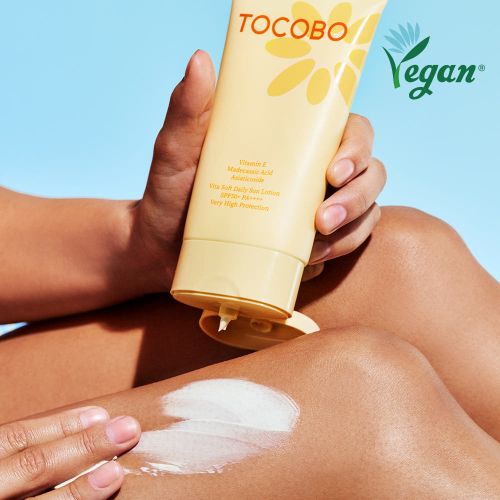 TOCOBO sunscreen with Vitamin E and Asiaticoside for strengthening skin barrier