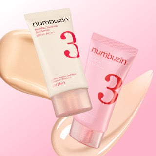 numbuzin No.2 No Filter Tone-Up Sun Serum SPF50+ PA++++ 50ml Blur and Glow types