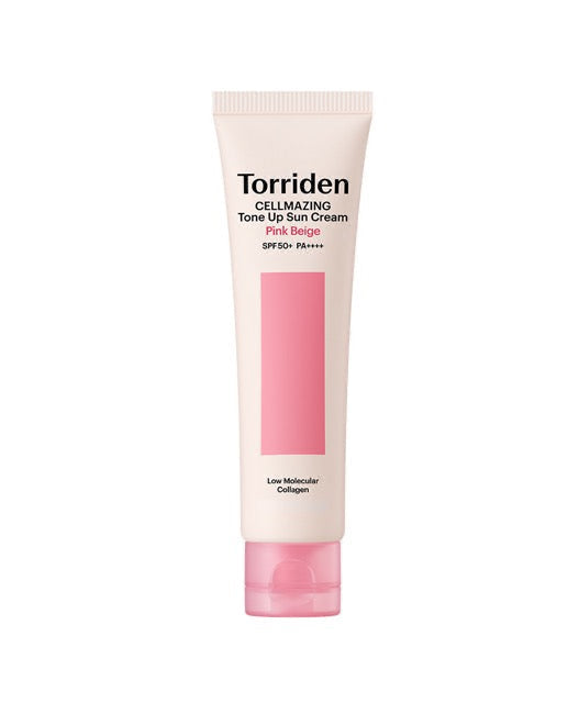 Torriden Cellmazing Pink Beige Tone Up Sun Cream SPF50+ PA++++ 60ml Korean sunscreen